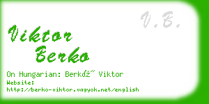 viktor berko business card